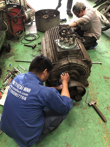 sua chua bao tri bao duong motor quat hut bui go cong nghiep