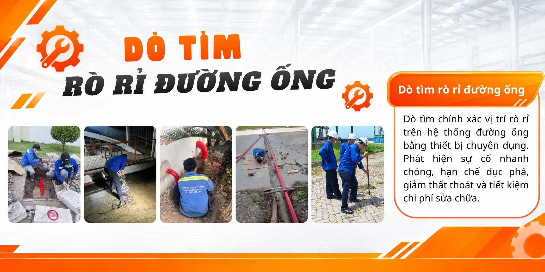 D&ograve; t&igrave;m r&ograve; rỉ đường ống 