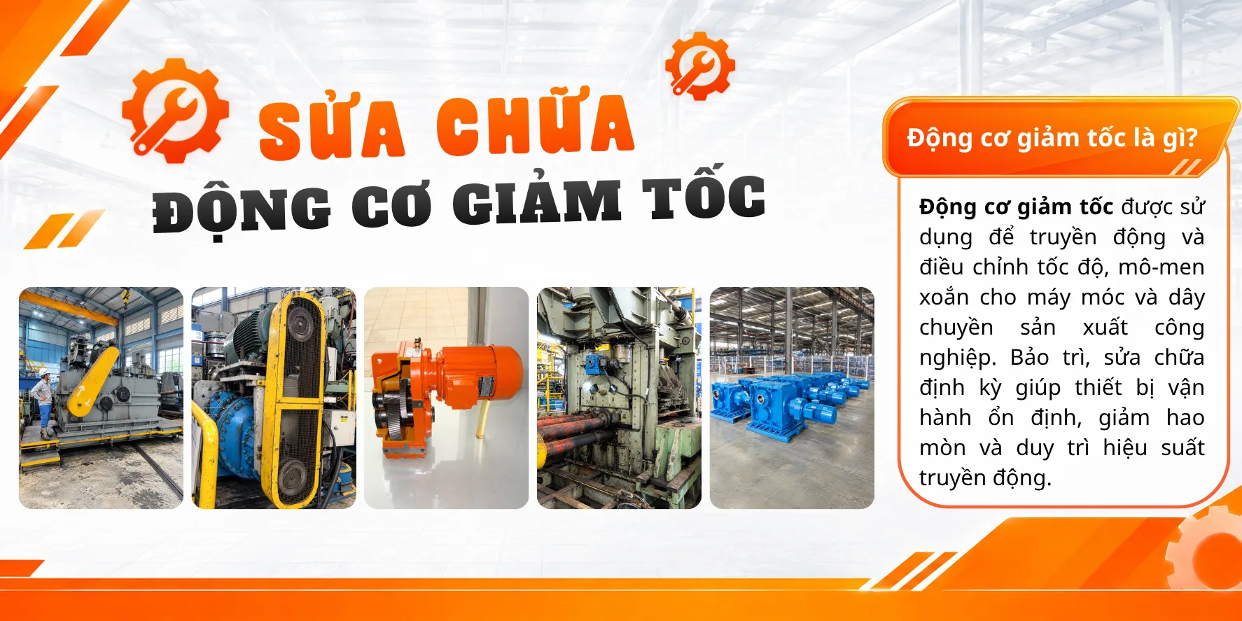 Sửa chữa động cơ giảm tốc