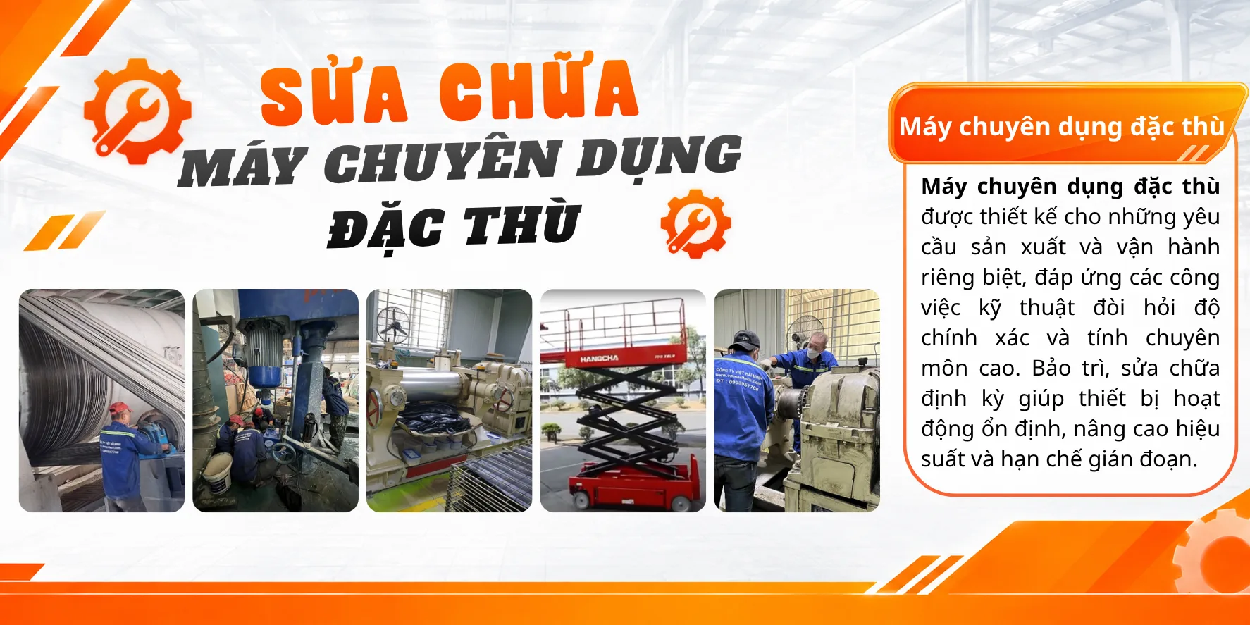 Sửa chữa m&aacute;y chuy&ecirc;n dụng đặc th&ugrave; 