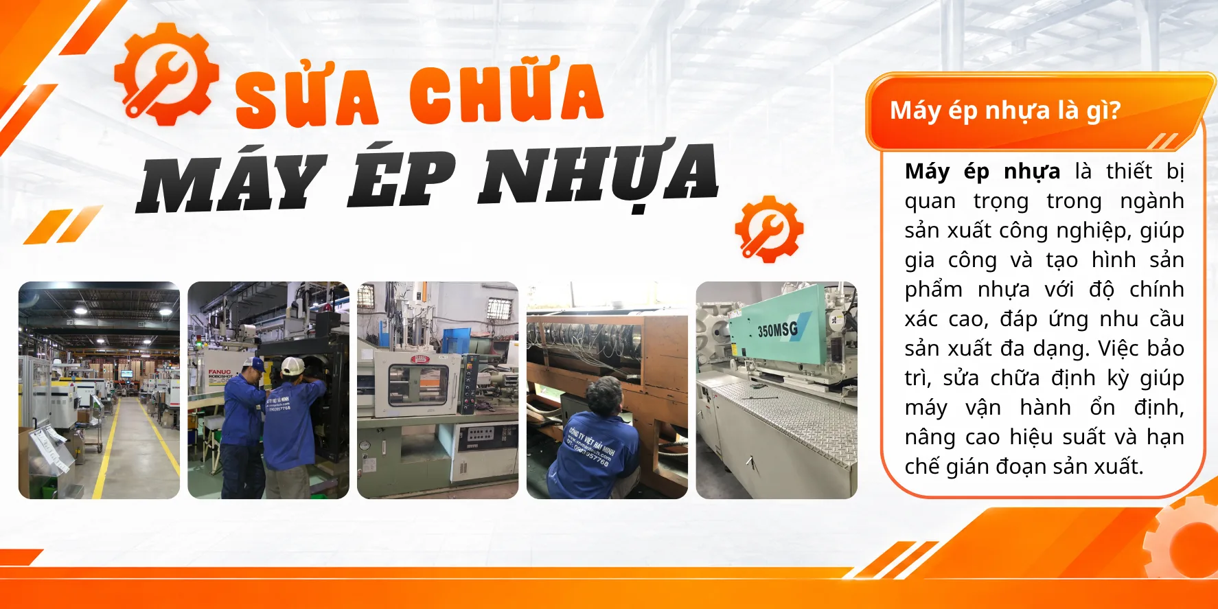 sữa chữa m&aacute;y &eacute;p nhựa