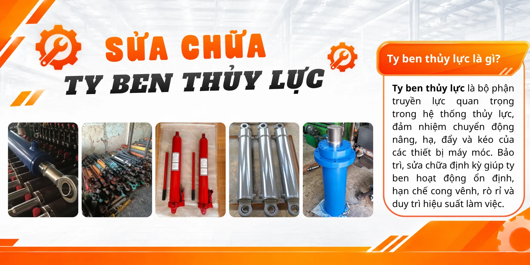 Sửa chữa ty ben thủy lực