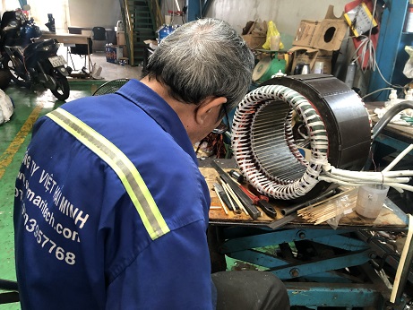 sua chua motor may nen lanh 100HP