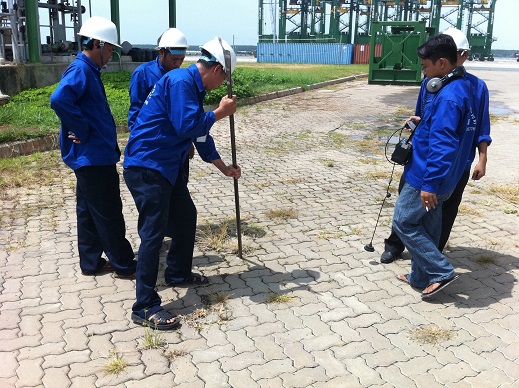 phát hiện điểm rò rỉ đường ống PCCC âm đất
