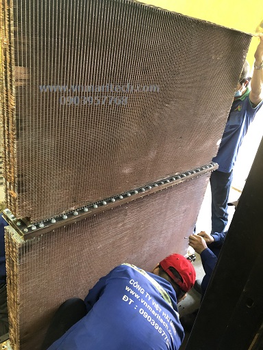 Sửa chữa két nước máy phát điện
