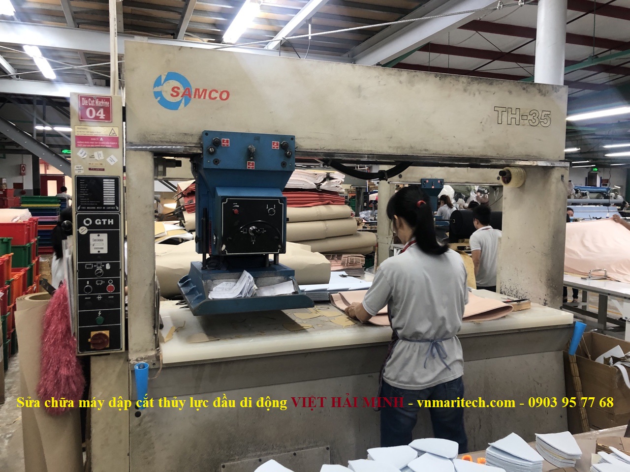 Sửa chữa máy dập cắt thủy lực đầu di động