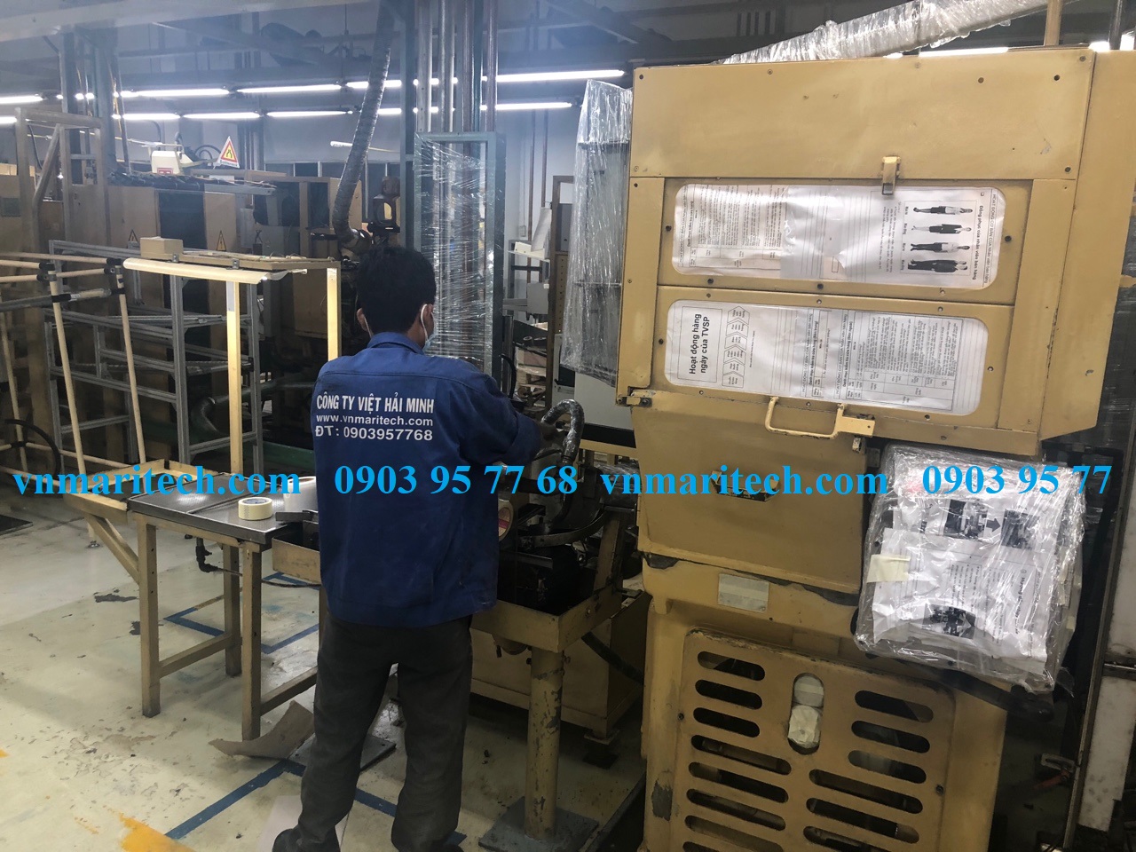 Sửa chữa dây chuyền sản xuất công nghiệp